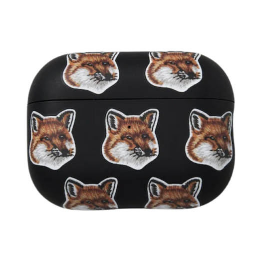 - Maison Kitsune x Native Union All Over Fox Head Airpods Pro 2 Case Black