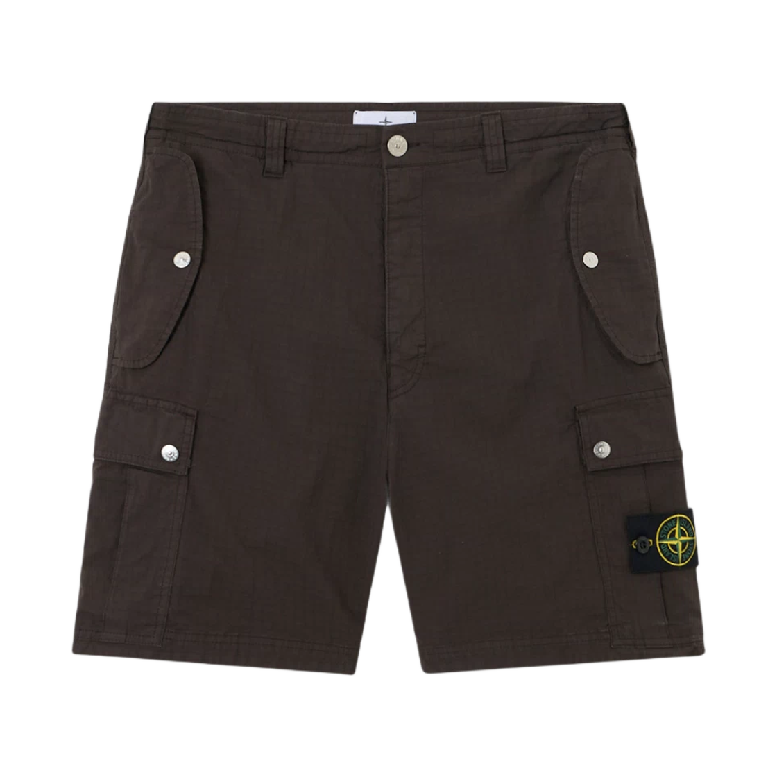 K1S15L1000-04S0063-V0065 Stone Island L100004 Mil Spec Stretch Ripstop TC Comfort Fit Cargo Bermuda Shorts with Elasticated Waistband Charcoal Grey - 25SS