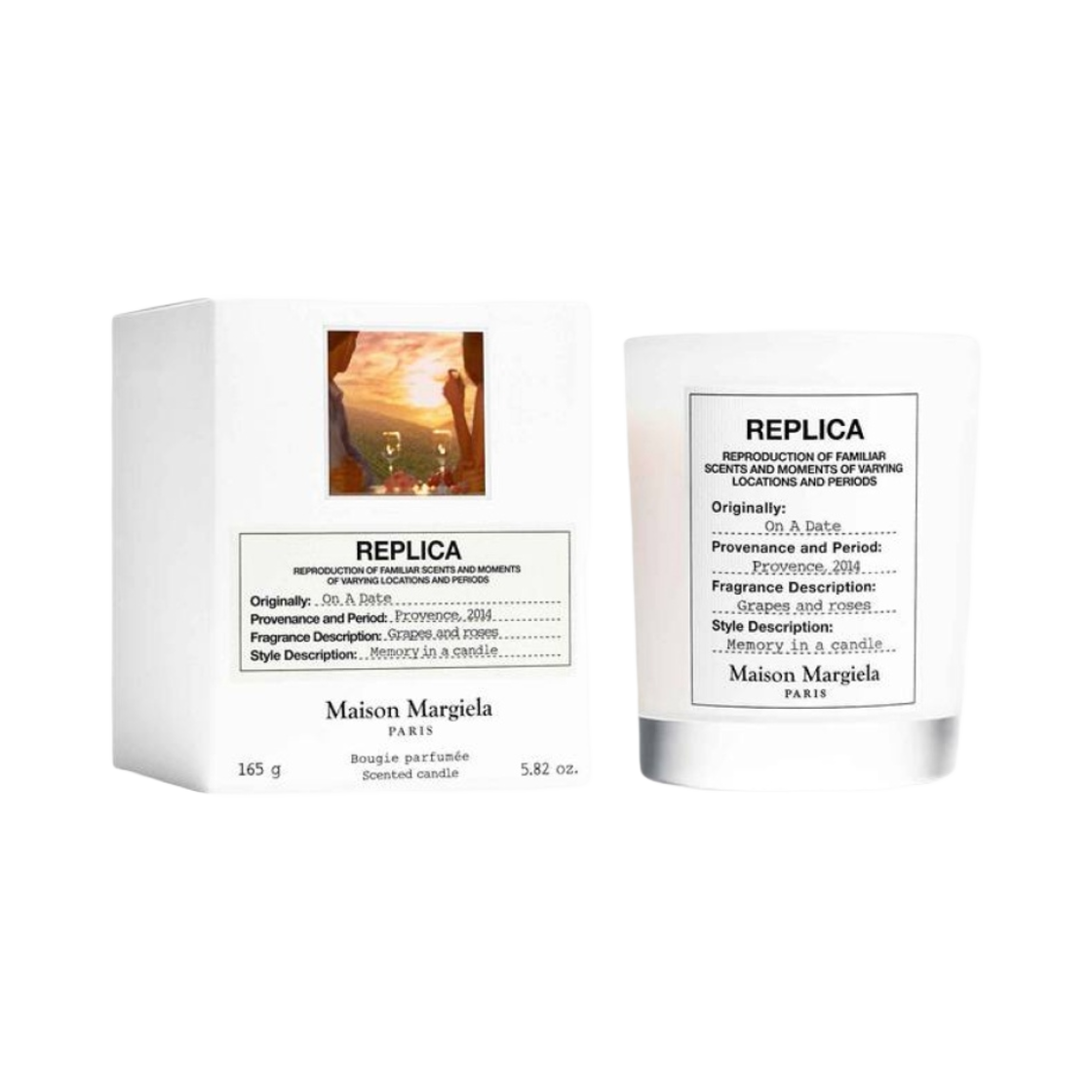 메종 마르지엘라 온 어 데이트 센티드 캔들 165g (국내 정식 발매 제품)(Maison Margiela Replica On A Date Scented Candle 165g (Korean Ver.))