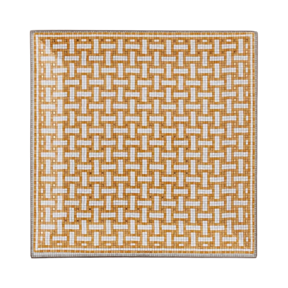 에르메스 모자이크 오 24 스퀘어 플레이트 넘버4 골드 (1개입)(Hermes Mosaique Au 24 Square Plate n°4 Gold (1 Plate))