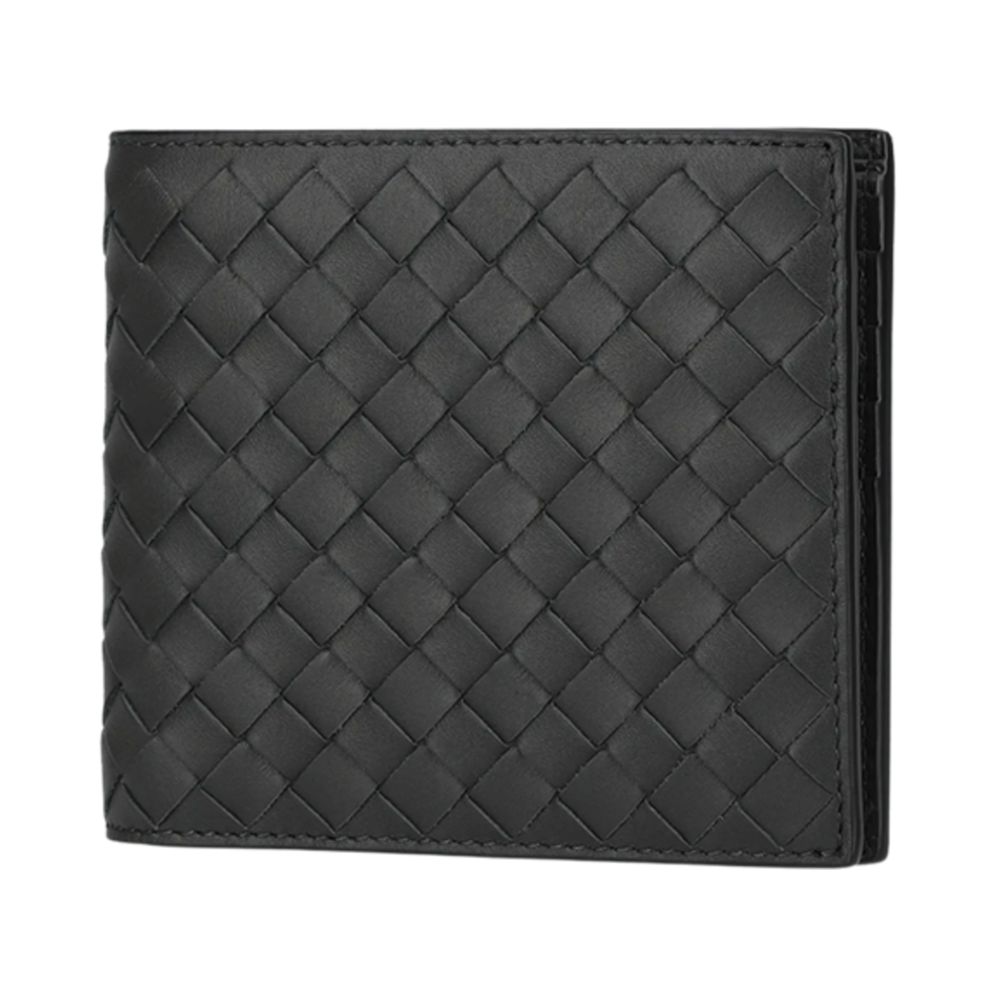 113993V47W12015 Bottega Veneta Bi-Fold Wallet Dark Grey