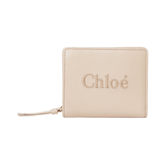 CHC23SP867I106J5 Chloe Chloe Sense Compact Wallet Cement Pink