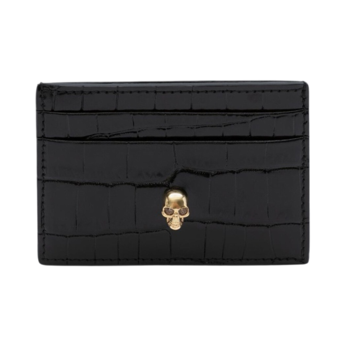 알렉산더 맥퀸 스컬 카드 홀더 블랙(Alexander McQueen Skull Card Holder Black)