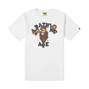 BAPE College Milo T-shirt White
