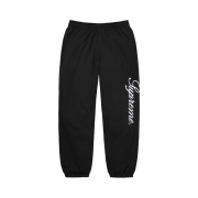Supreme Embroidered Script Sweatpant Black - 24FW