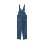 (W) Carhartt WIP Blue Stone Washed Bib Overall Straight Blue Stone Washed