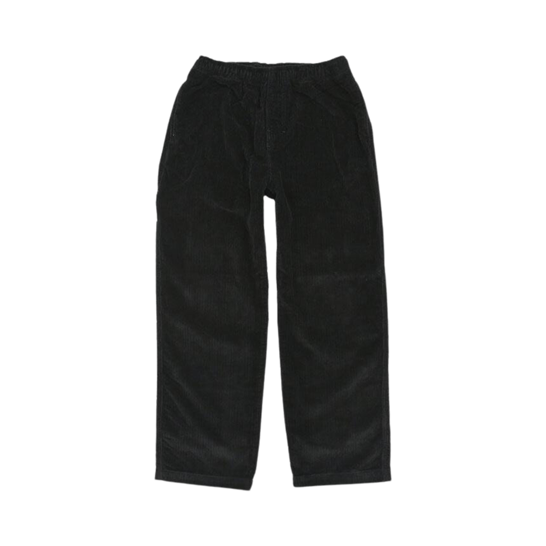 스투시 와이드 웨일 코듀로이 비치 트라우저 블랙(Stussy Wide Wale Corduroy Beach Trousers Black)