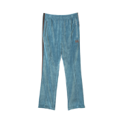 Needles Narrow Track Pants Velour Blue