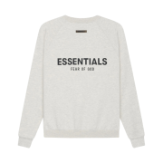 Essentials Pull-Over Crewneck Sweatshirt Oatmeal - 21SS