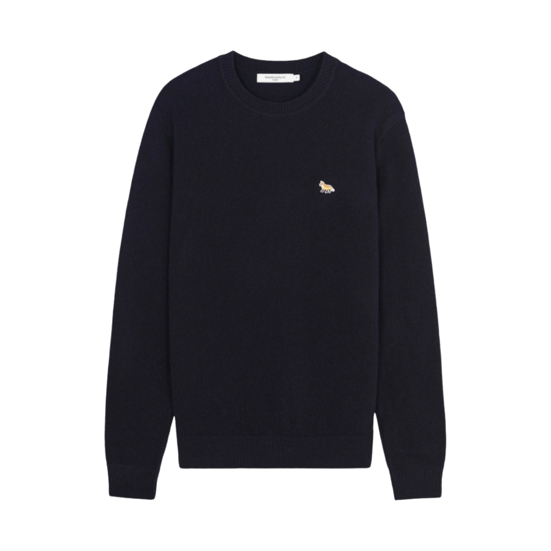 메종 키츠네 베이비 폭스 패치 코지 라운드넥 풀오버 니트 네이비(Maison Kitsune Baby Fox Patch Cosy R-Neck Pullover Knit Navy)