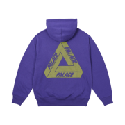 Palace Bit Grippy Tri-Ferg Hood Deeper Blue - 24SS