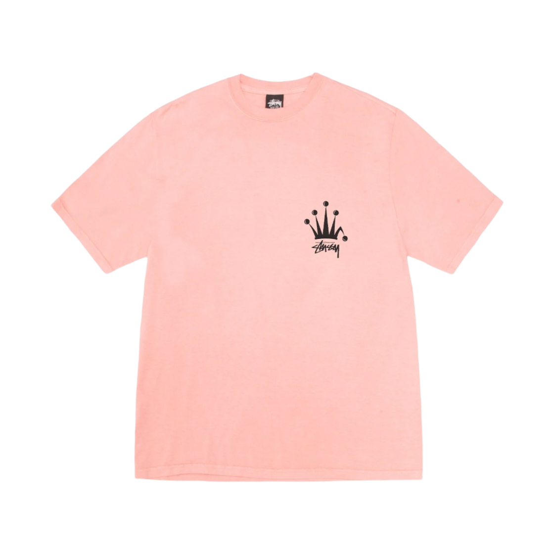 스투시 리갈 크라운 피그먼트 다이드 티셔츠 코랄(Stussy Regal Crown Pigment Dyed T-Shirt Coral) - 2