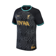 Nike LeBron x Liverpool FC Dri-Fit Stadium Replica Soccer Jersey Black Washed Teal (Non Marking Ver.)