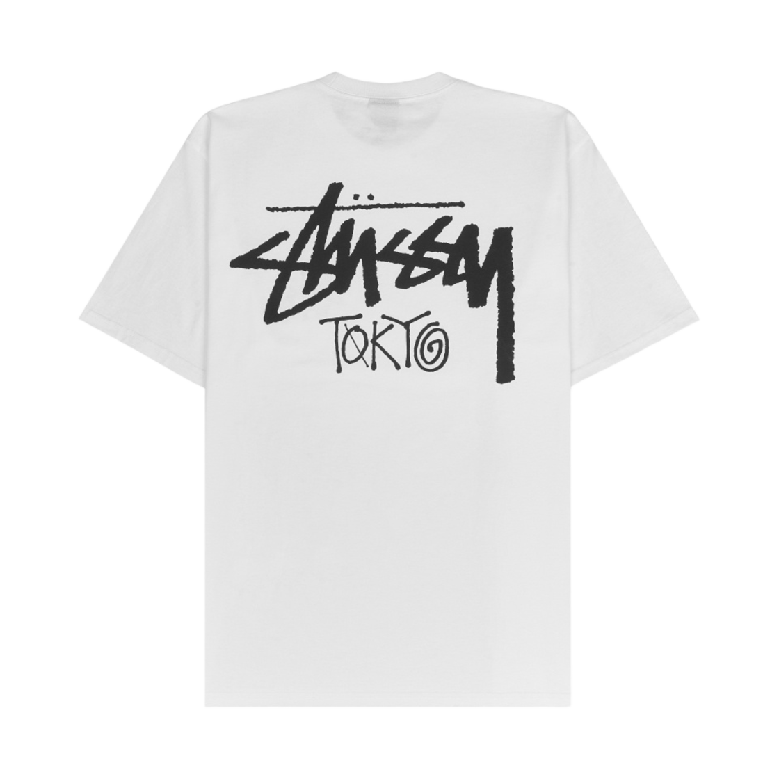 스투시 스탁 도쿄 티셔츠 화이트(Stussy Stock Tokyo T-Shirt White)