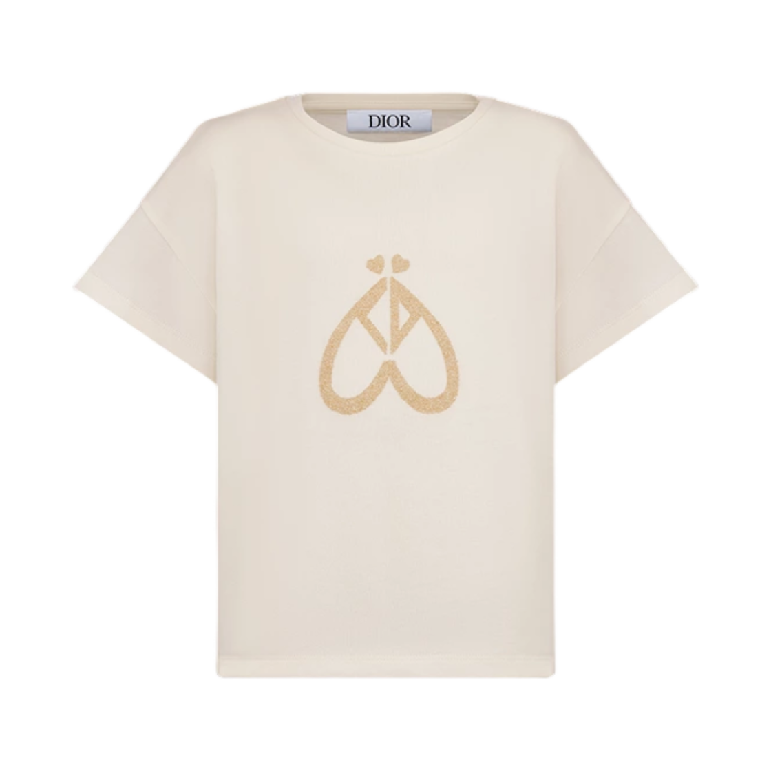 4SBM13TEE3-Y014 (Kids) Dior Cotton Jersey T-Shirt Cream