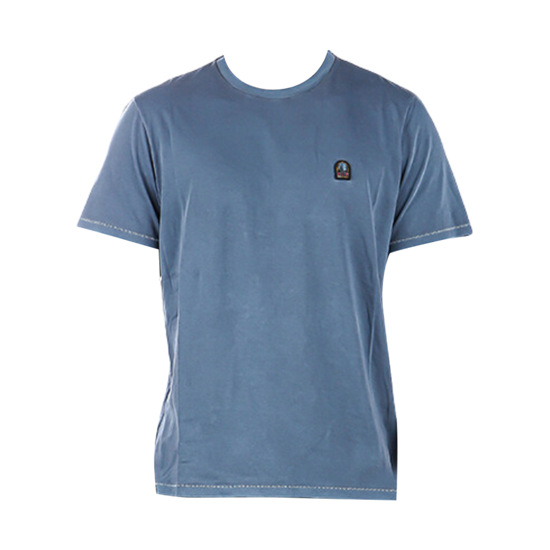 23SMPMTEEBT02673 Parajumpers Logo Patch T-Shirt Blue - 23SS