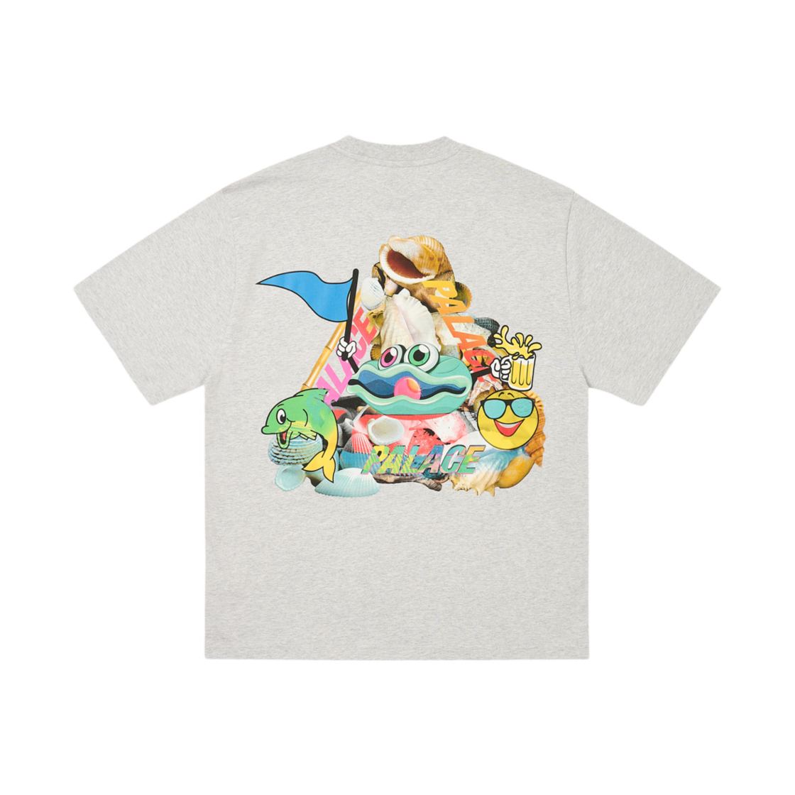 - Palace P Sea T-Shirt Grey Marl - 24FW