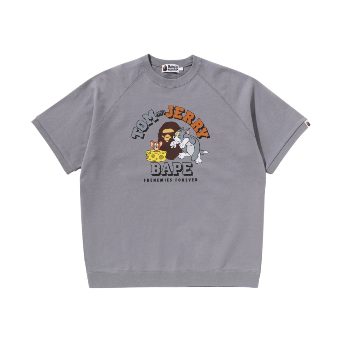 베이프 x 톰과 제리 85주년 릴렉스드 핏 스웨트 티셔츠 그레이