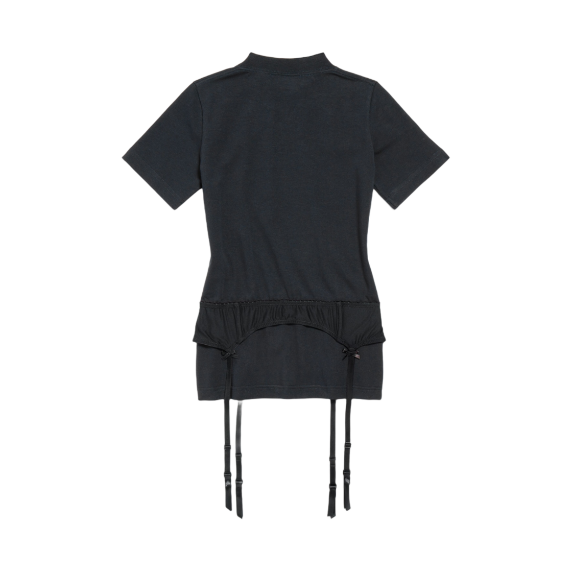 (W) 발렌시아가 란제리 티셔츠 페이디드 블랙((W) Balenciaga Lingerie T-Shirt Faded Black) - 2