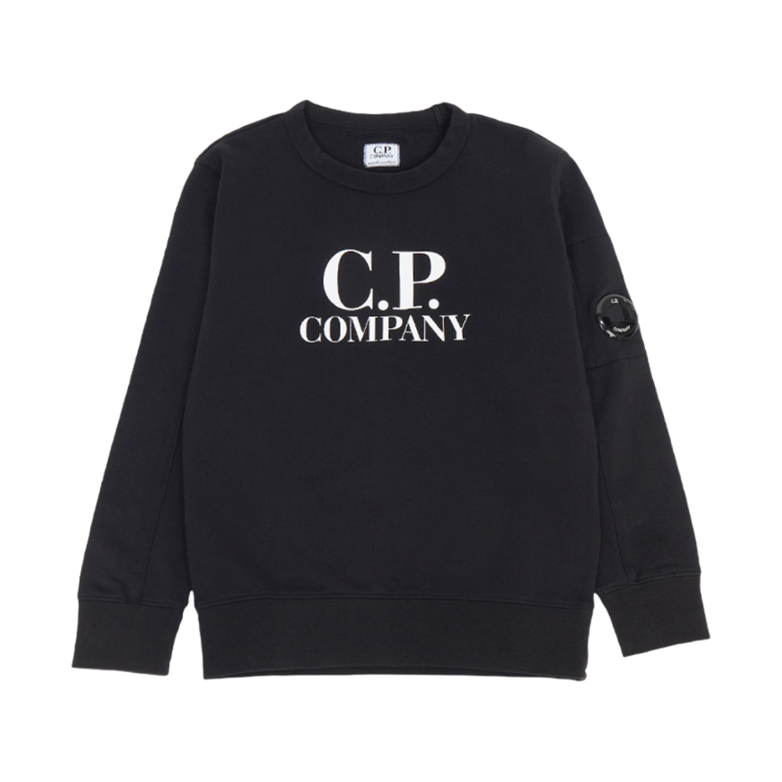 CMF00B LCA76 60100 (Kids) C.P. Company Fleece Sweatshirt Black - 24FW