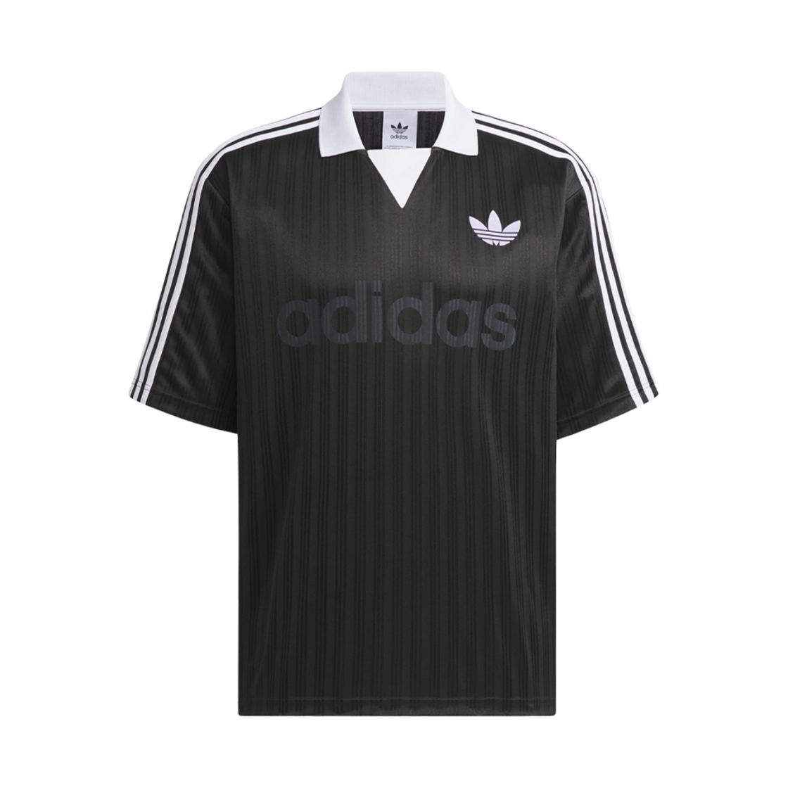 아디다스 오리지널스 칼라드 골리 탑 블랙 - KR 사이즈(Adidas Originals Collared Goalie Top Black - KR Sizing)