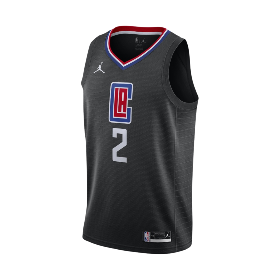 조던 카와이 레너드 LA 클리퍼스 스테이트먼트 에디션 2020 NBA 스윙맨 저지 블랙(Jordan Kawhi Leonard LA Clippers Statement Edition 2020 NBA Swingman Jersey Black) - 1