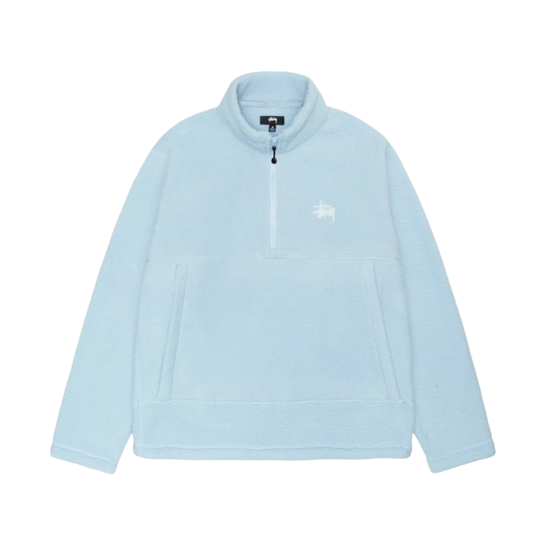 스투시 폴라 플리스 하프 집 모크넥 블루(Stussy Polar Fleece Half Zip Mock Neck Blue) - 1