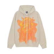 Stussy Web Zip Hoodie Khaki