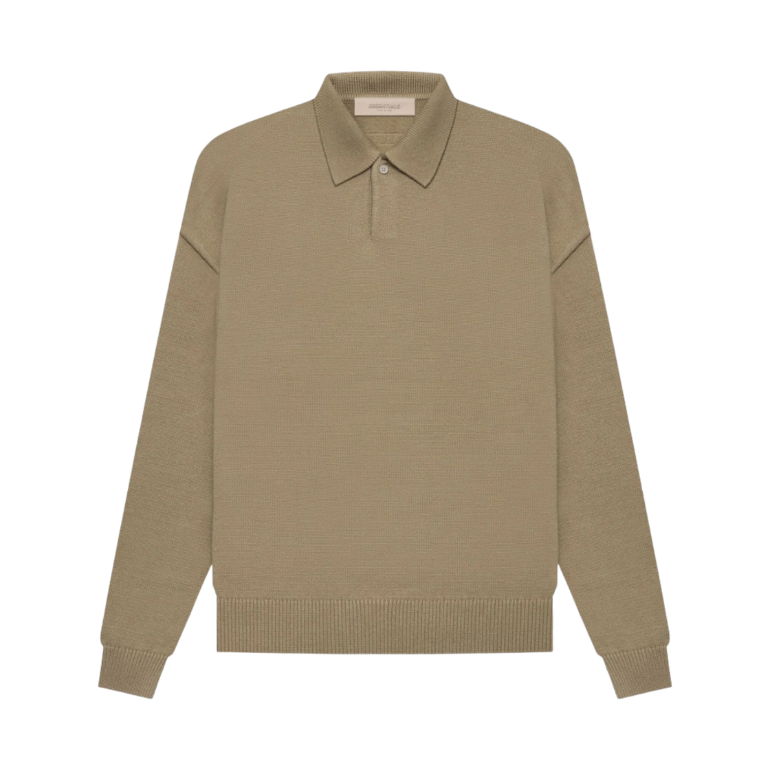 에센셜 니트 롱슬리브 폴로 오크 - 22SS