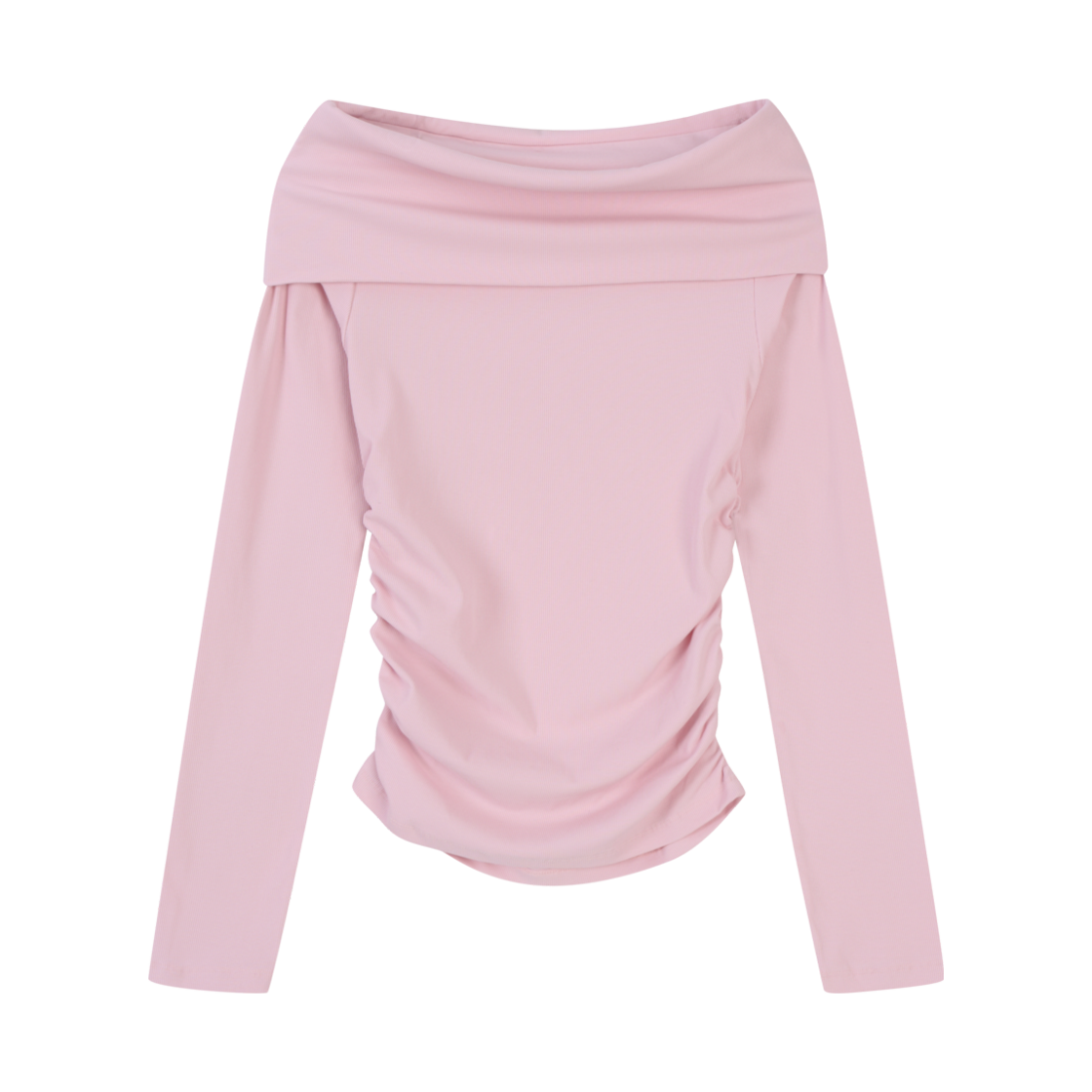 NEIB24FWTS001 Neib Neib Off Shoulder Span T-Shirt Pink