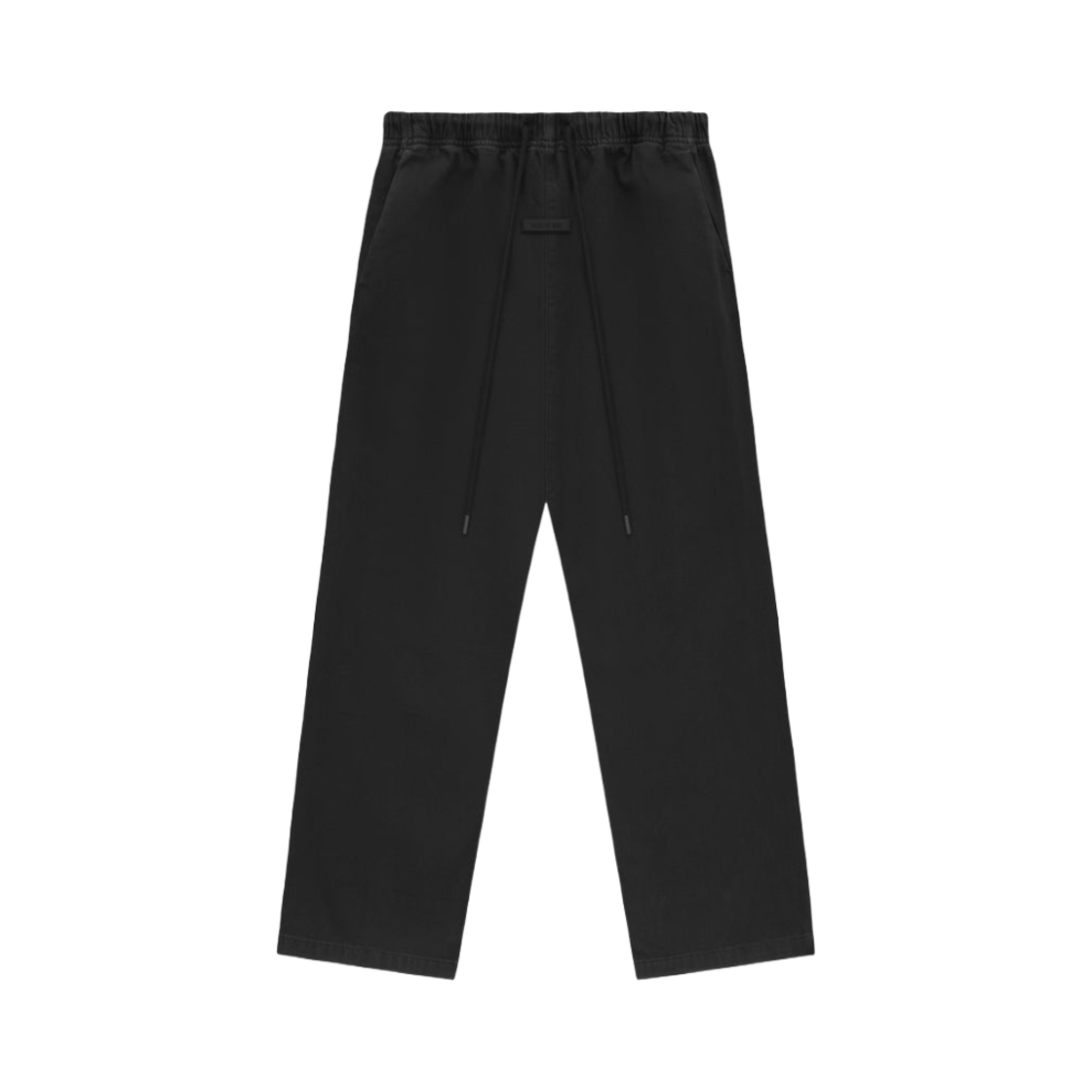 에센셜 데님 라운지 팬츠 오버다이 블랙 데님 - 24SS