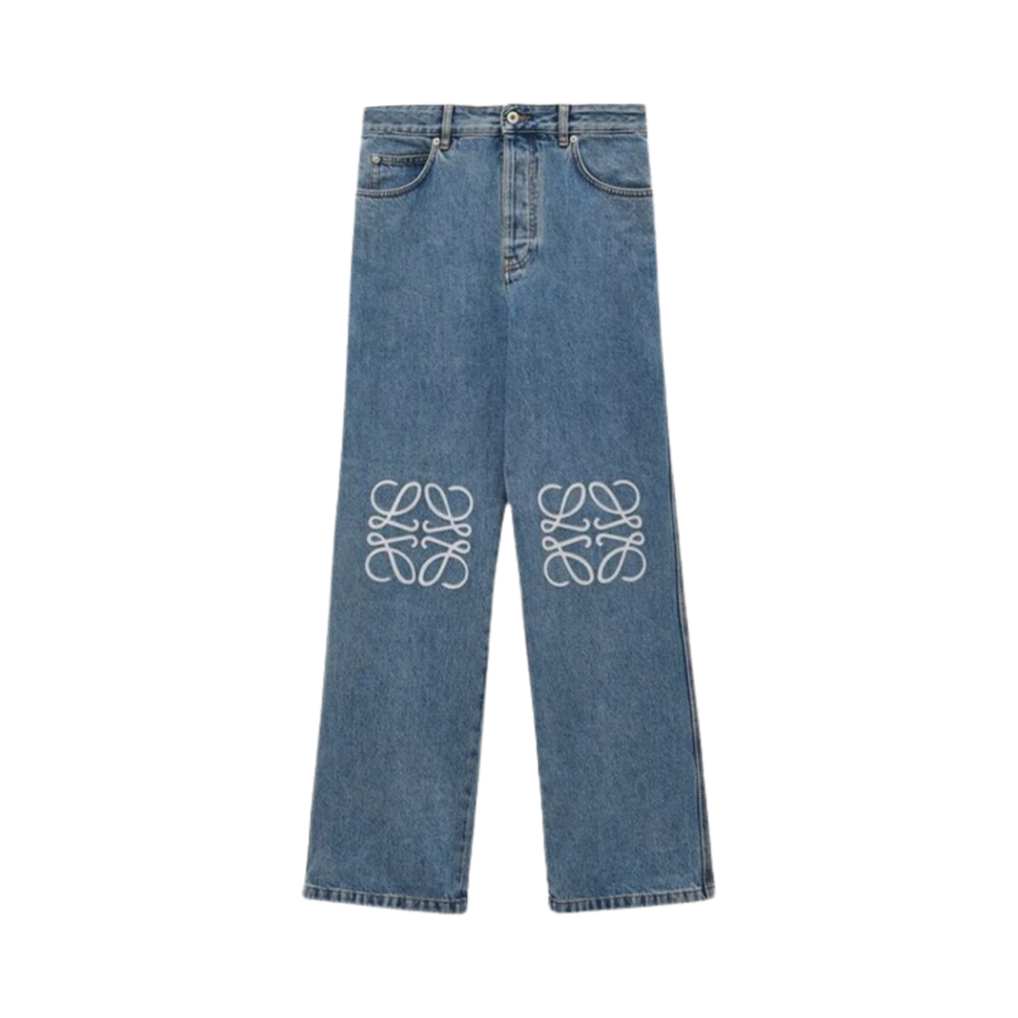 H526Y11W60-5475 Loewe Anagram Baggy Jeans Denim
