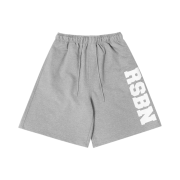 BORN TO WIN RSBN Half Pants Long Ver Melange Grey