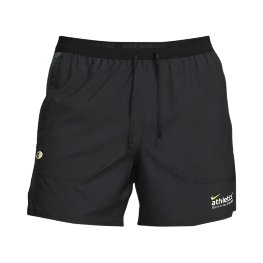 나이키 드라이핏 스트라이드 5인치 브리프 라인드 러닝 쇼츠 블랙 프로 그린 - 아시아(Nike Dri-Fit Stride 5 Inch Brief Lined Running Shorts Black Pro Green - Asia)