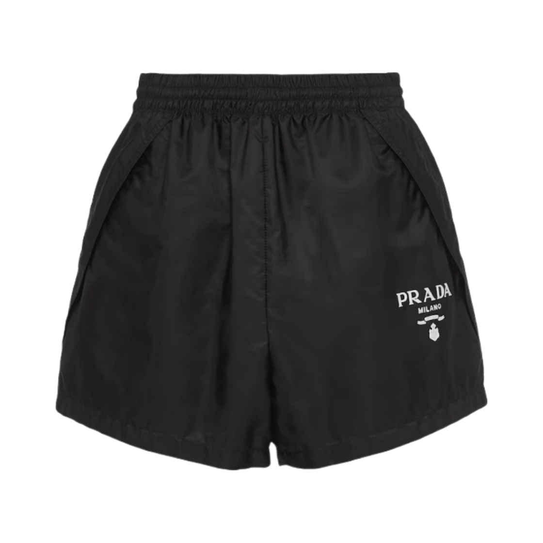 (W) 프라다 리나일론 쇼츠 블랙((W) Prada Re-Nylon Shorts Black) - 1