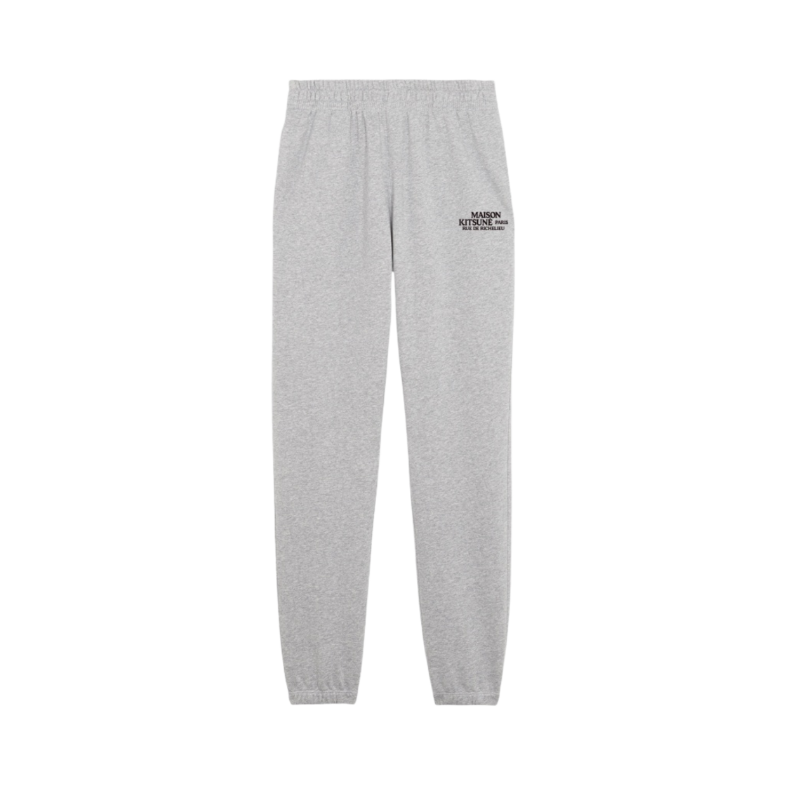 IM01304KM0022-H150 Maison Kitsune Rue Richelieu Drawsting Regular Jogger Pants Grey Melange - 대표 이미지 #1