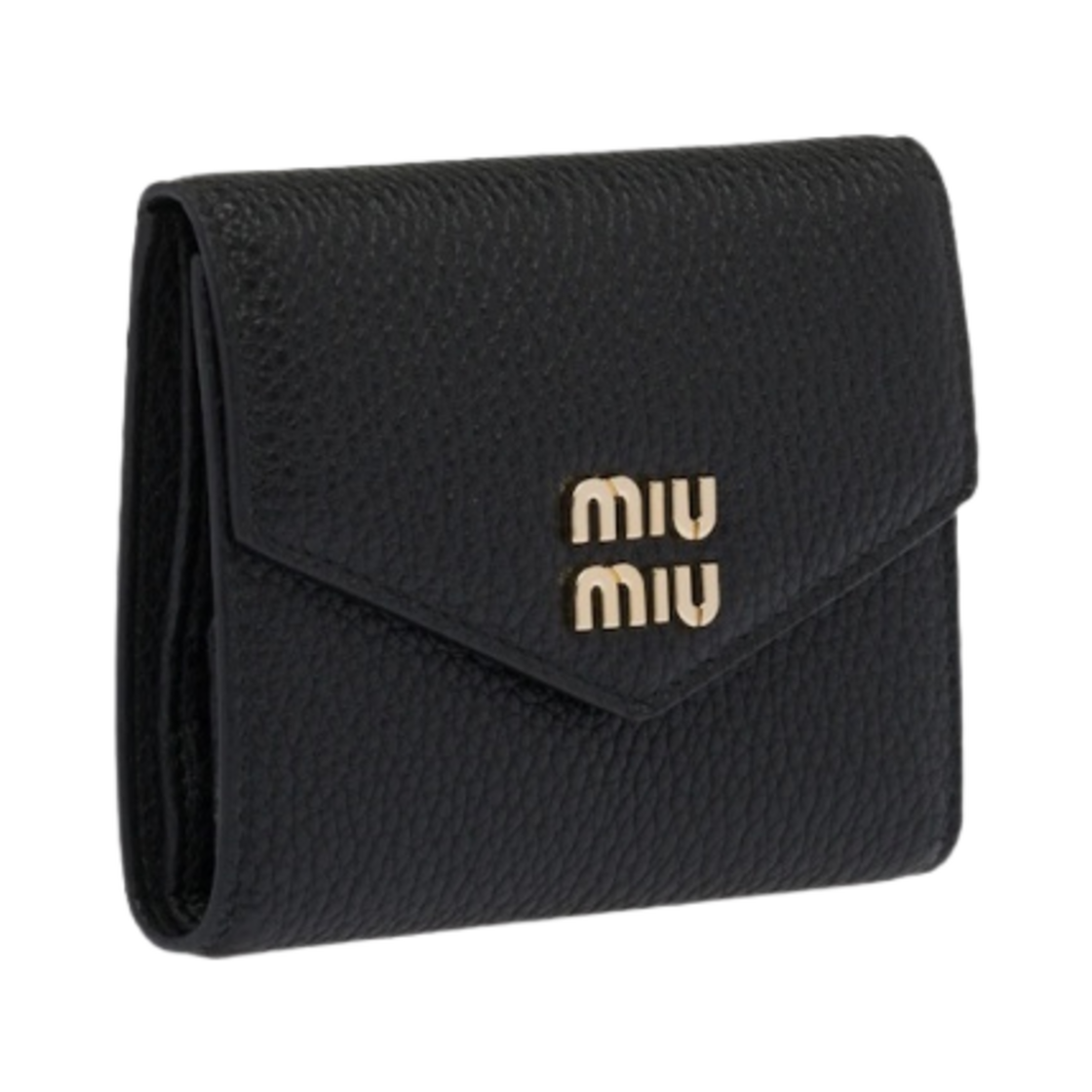 미우 미우 가죽 반지갑 블랙(Miu Miu Small Leather Wallet Black) - 3