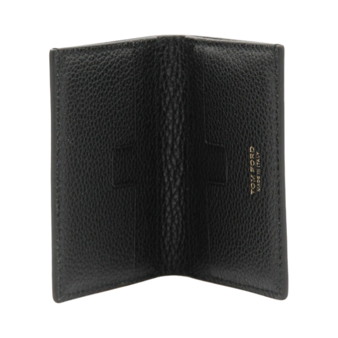 톰포드 그레인 레더 폴딩 카드 홀더 블랙(Tom Ford Grain Leather Folding Card Holder Black) - 2