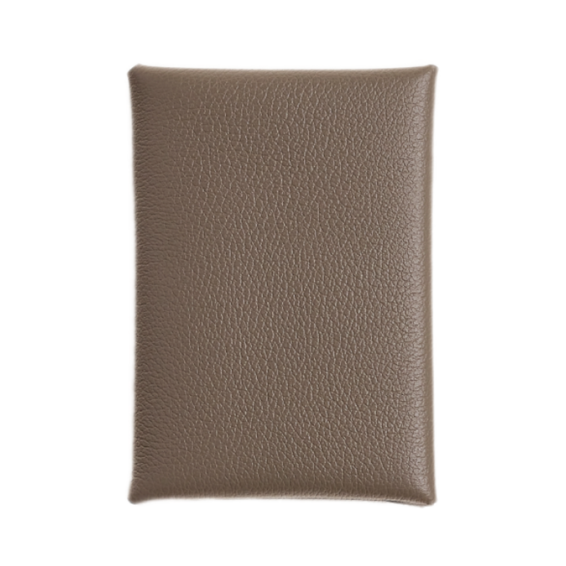 H085238CK18 Hermes Calvi Duo Compact Card Holder Evercolor & Palladium Etoupe