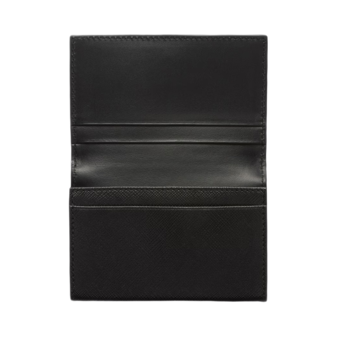 1MC110-QHH-F0002 Prada Saffiano Leather Card Holder Black - #2