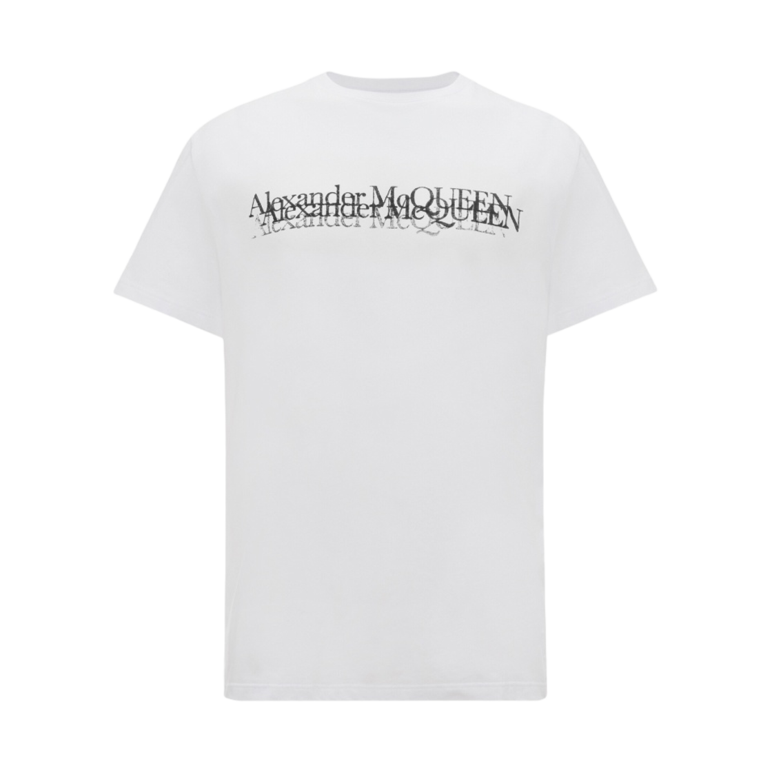 알렉산더 맥퀸 로고 스탬프 티셔츠 화이트(Alexander McQueen Logo Stamp T-shirt White)