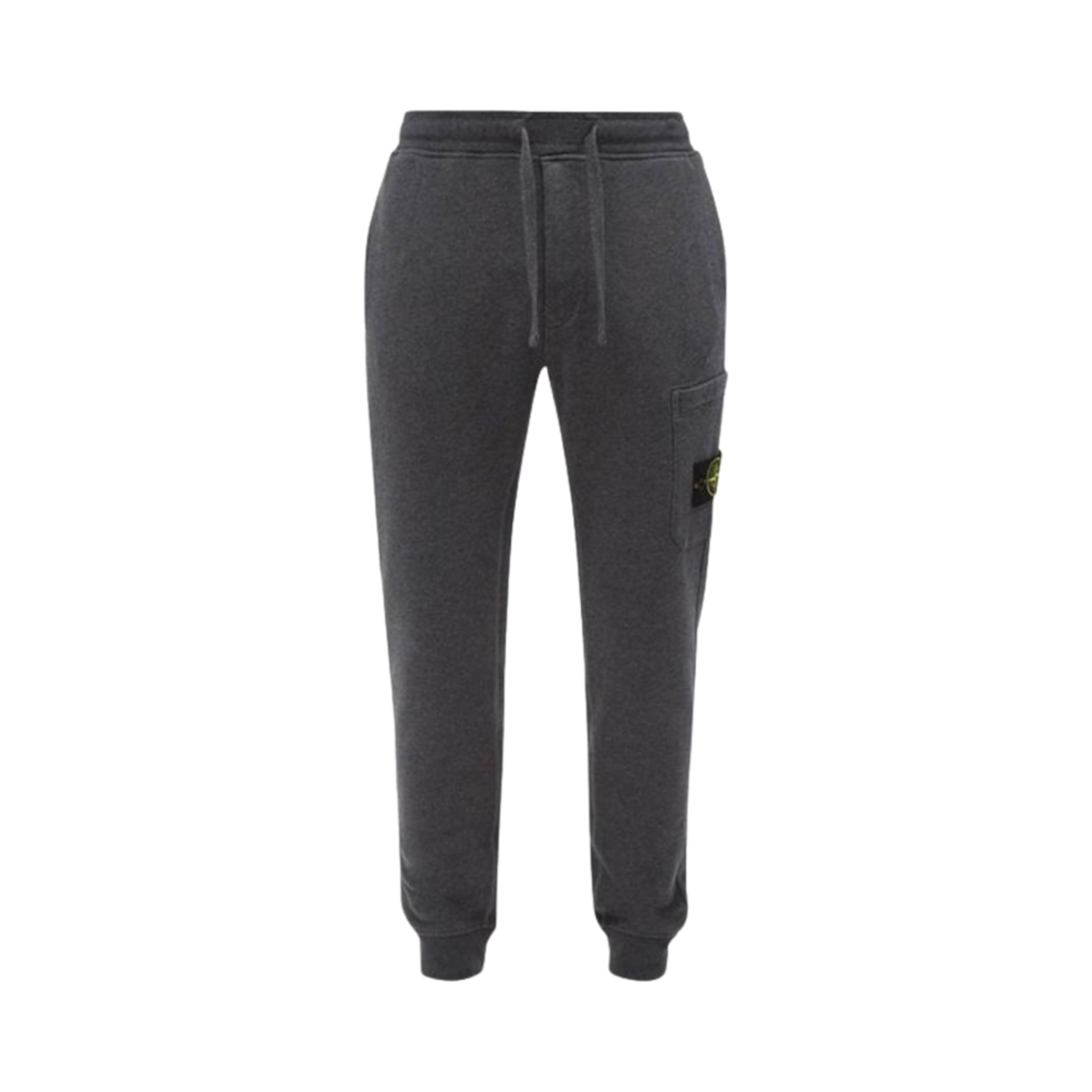 811560920-V0M67 Stone Island 60920 Brushed Organic Cotton Fleece Jogger Pants with Pockets Dark Grey Melange - 24FW