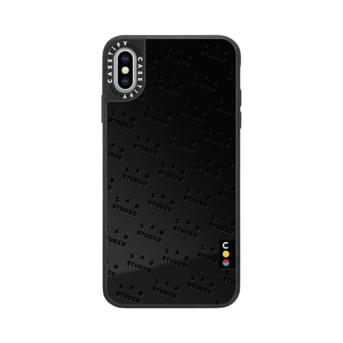 케이스티파이 x 아이앱 스튜디오 아이폰 블랙 모노그램 로고 맥세이프 미러 케이스 블랙(Casetify x IAB Studio iPhone Black Monogram Logo MagSafe Mirror Case Black) - 7