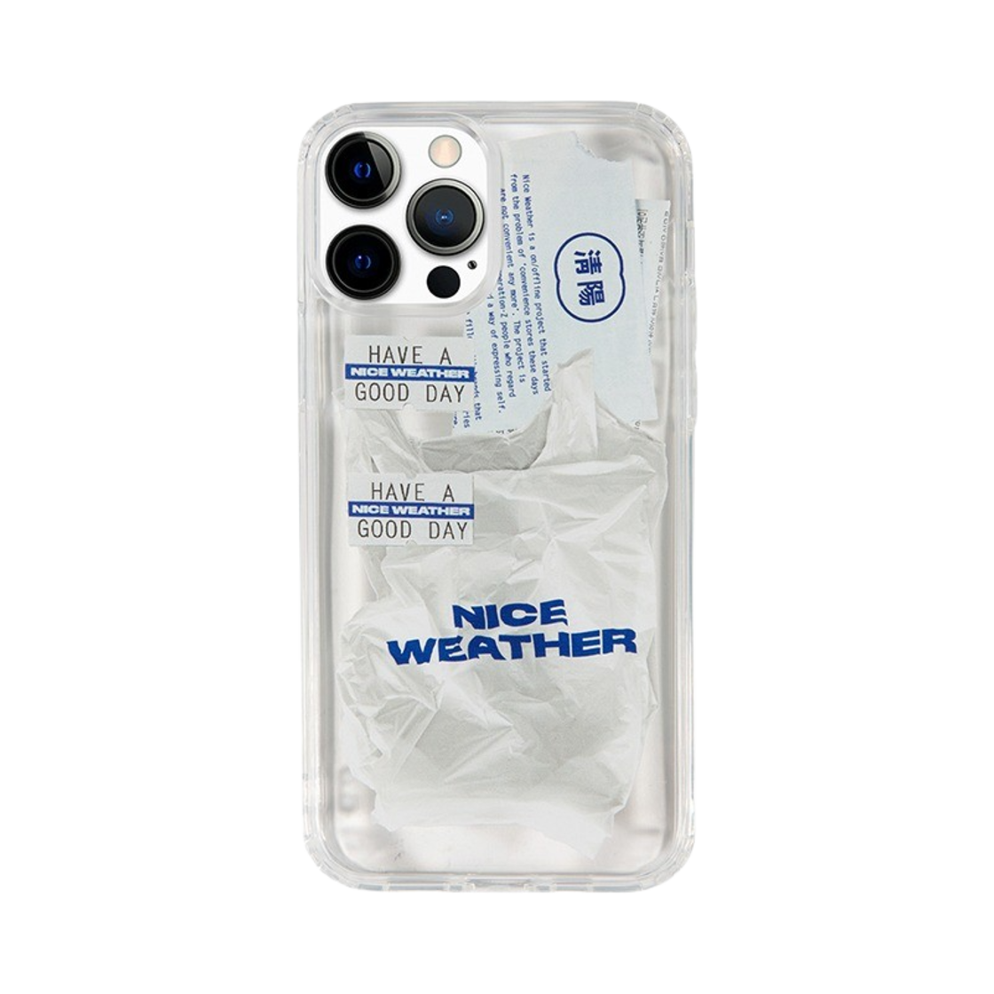 나이스웨더 N.W 플라스틱 백 폰 케이스 화이트(Nice Weather N.W Plastic Bag Phone Case White)