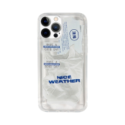 Nice Weather N.W Plastic Bag Phone Case White