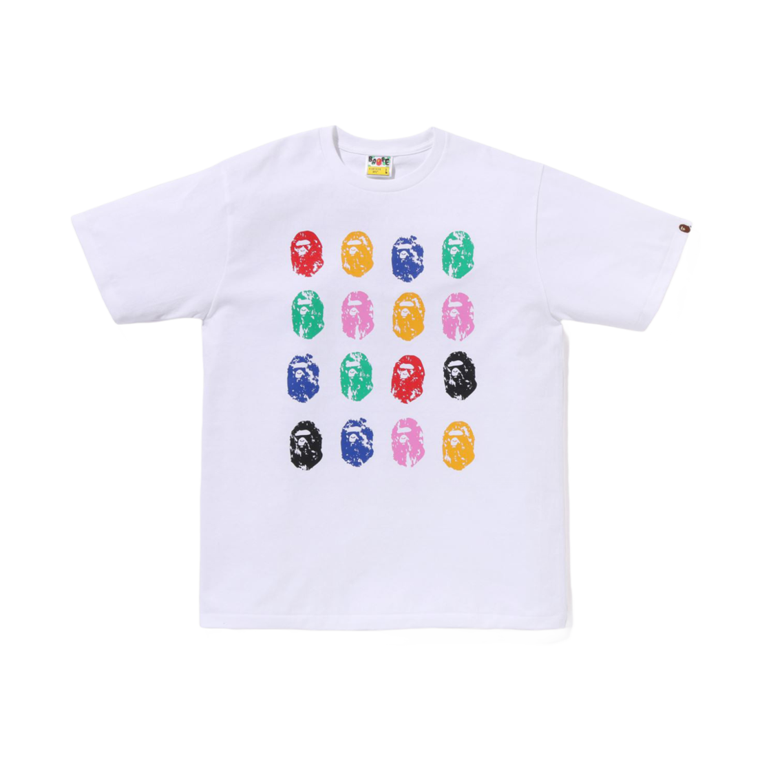 베이프 어 베이싱 에이프 32주년 에이프 헤드 티셔츠 화이트(BAPE A Bathing Ape 32nd Anniversary Ape Head T-Shirt White) - 1