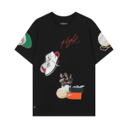 Jordan Flight Artist Series By Jacob Rochester Graphic S/S T-Shirt Black - Asia