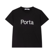 Porta Fitted Logo Half Top Black