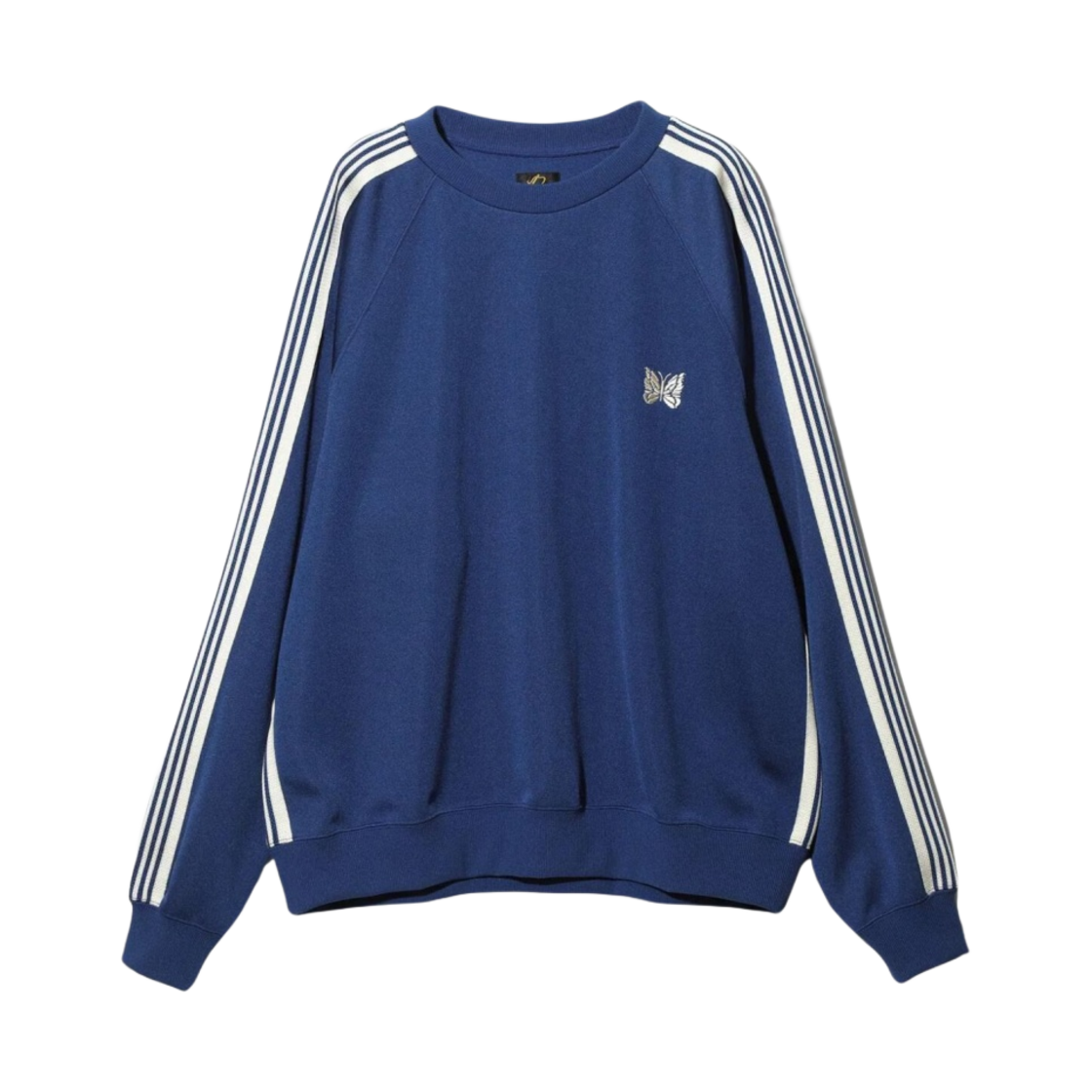 OT227C Needles Track Crew Neck Shirt Poly Smooth Royal