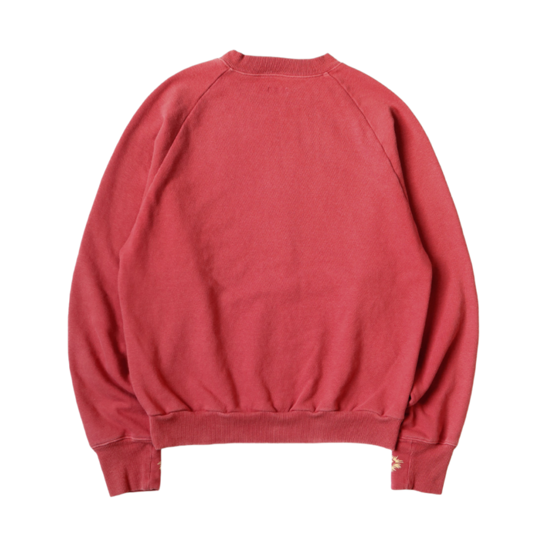 캐피탈 래글런 크루넥 플리스 스웨트셔츠 스피크이지 컬리지 Pt 레드(Kapital Raglan Crewneck Fleece Sweatshirt Speakeasy College Pt Red) - 2